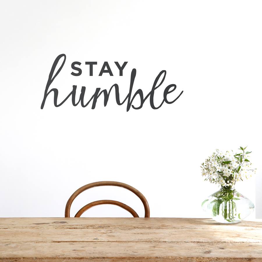 Steeped in Humility-
